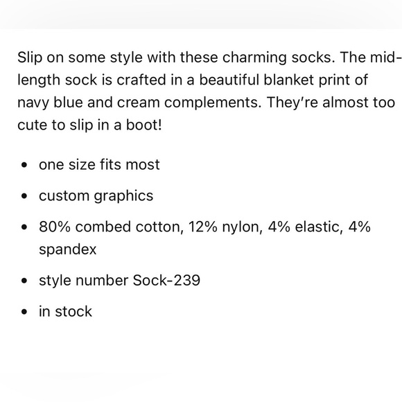 Double D Ranchwear Knit End Socks - Picture 4 of 4